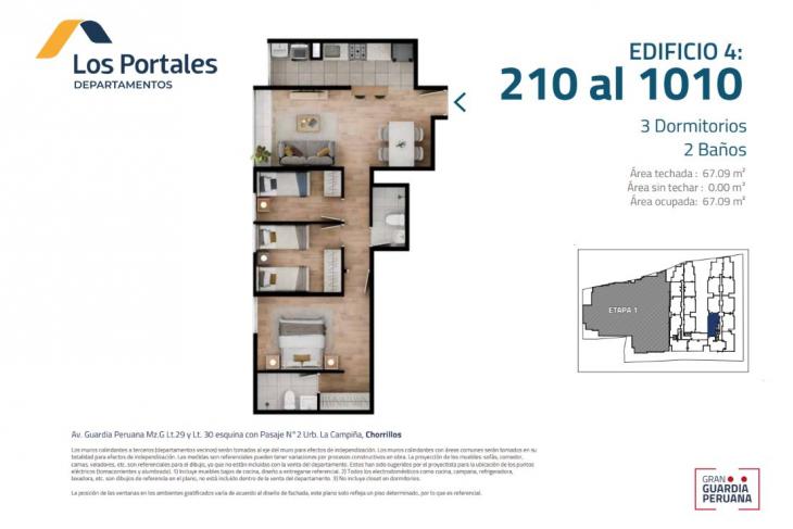 Plano del modelo 3D del proyecto Gran Guardia Peruana - Etapa 2 en Chorrillos