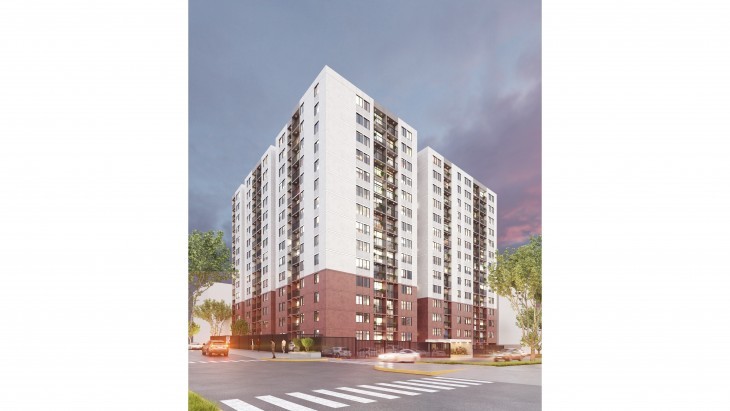 Fachada principal del proyecto Gran Bosque Ciruelo en San Juan De Lurigancho