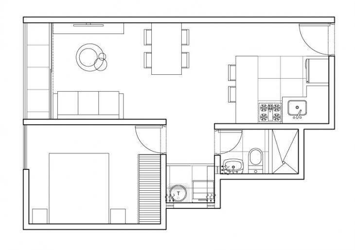 Plano del modelo 1D del proyecto Gran Bosque Ciruelo en San Juan De Lurigancho