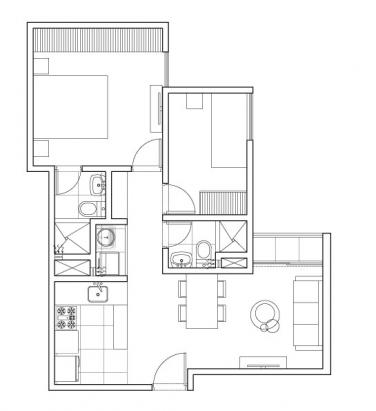 Plano del modelo 2D del proyecto Gran Bosque Ciruelo en San Juan De Lurigancho