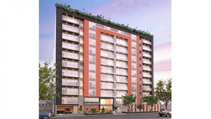 Fachada principal del proyecto LUNA en Jesus Maria