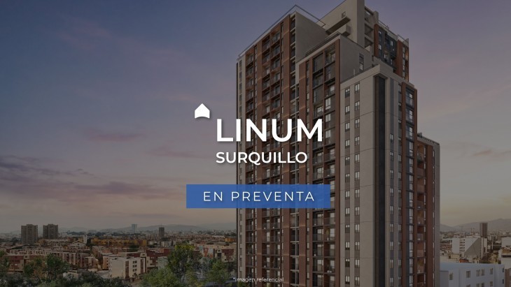 Fachada principal del proyecto Linum en Surquillo