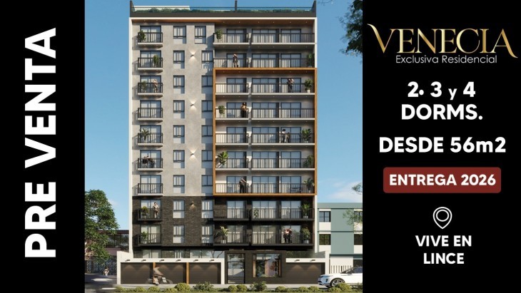 Fachada principal del proyecto VENECIA en Lince