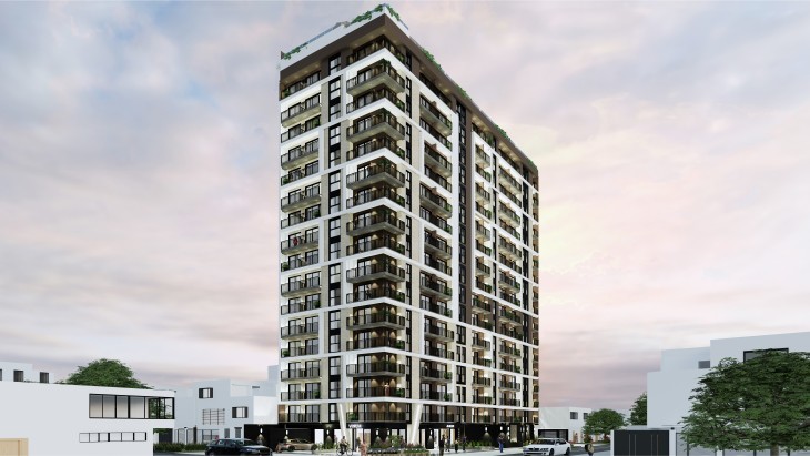 Fachada principal del proyecto BEYOND en Jesus Maria