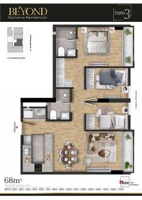 Plano del modelo TIPO 3 del proyecto BEYOND en Jesus Maria