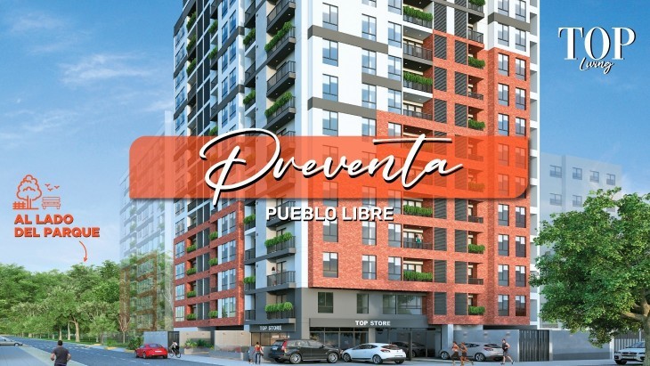 Fachada principal del proyecto TOP LIVING en Pueblo Libre