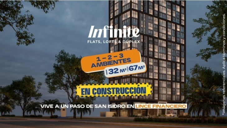 Fachada principal del proyecto INFINITE en Lince