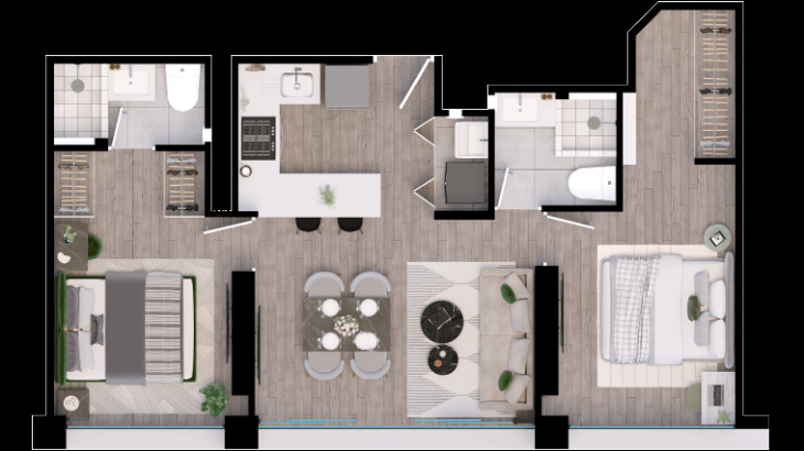 Plano del modelo 2203 del proyecto INFINITE en Lince