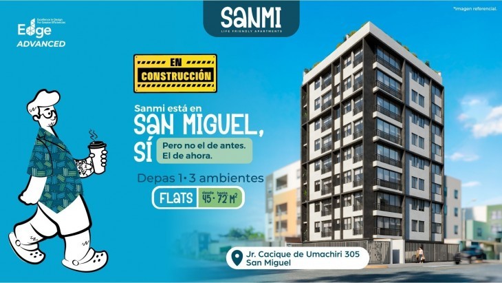 Fachada principal del proyecto SANMI en San Miguel