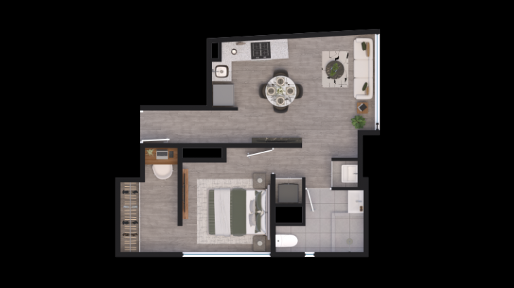 Plano del modelo 101 del proyecto BLEND en San Miguel