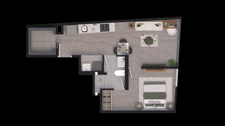 Plano del modelo Y01 del proyecto BLEND en San Miguel