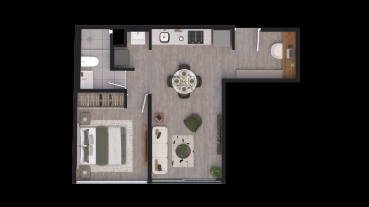 Plano del modelo Y03 del proyecto BLEND en San Miguel