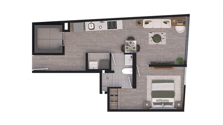 Plano del modelo 901 del proyecto BLEND en San Miguel