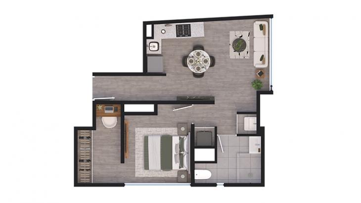 Plano del modelo 101 del proyecto BLEND en San Miguel