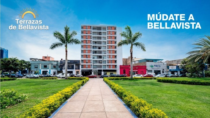 Fachada principal del proyecto TERRAZAS DE BELLAVISTA en Bellavista