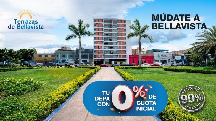 Fachada principal del proyecto TERRAZAS DE BELLAVISTA en Bellavista