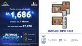 Plano del modelo 1205 del proyecto TERRAZAS DE BELLAVISTA en Bellavista