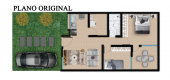 Plano del modelo A del proyecto Residencial El Prado en Piura
