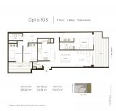 Plano del modelo TIPO 3 del proyecto SEIKA en San Borja