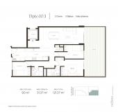 Plano del modelo TIPO P1 del proyecto EIKO en San Borja