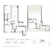 Plano del modelo TIPO 3 del proyecto EIKO en San Borja