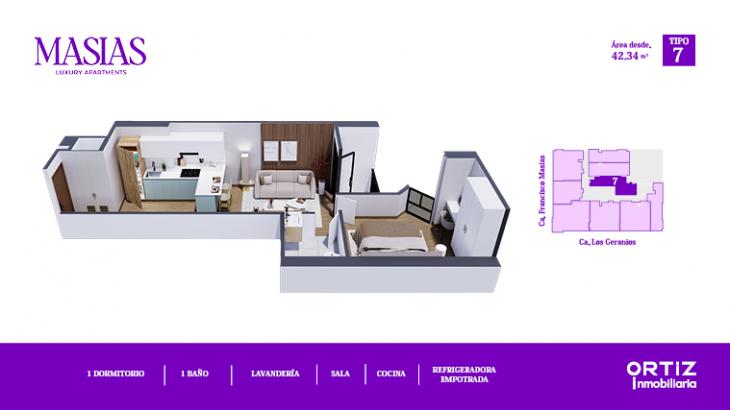 Plano del modelo X07 del proyecto MASIAS en Lince