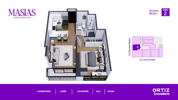 Plano del modelo X02 del proyecto MASIAS en Lince