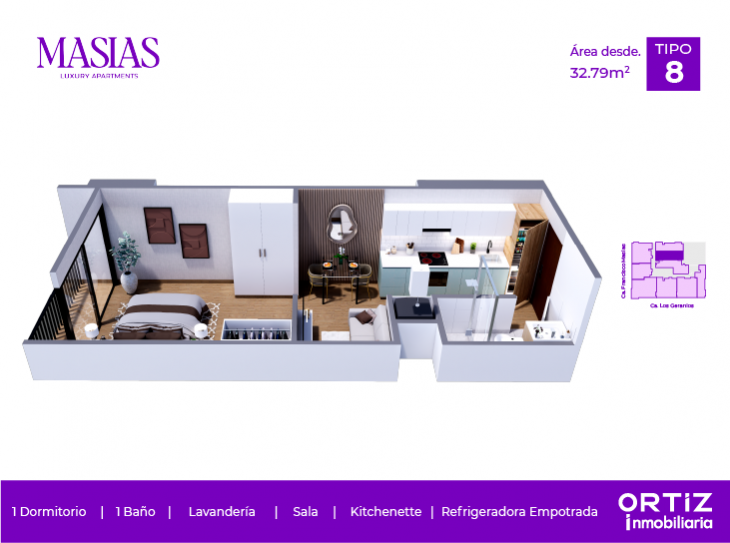 Plano del modelo X08 del proyecto MASIAS en Lince