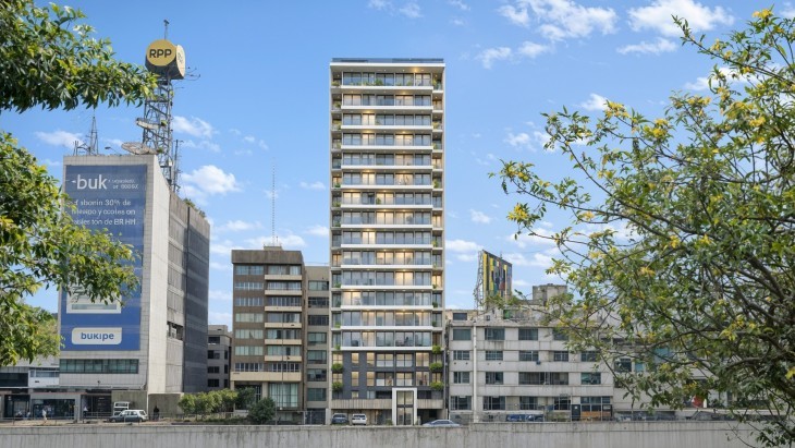 Fachada principal del proyecto Vizuale Signature en San Isidro