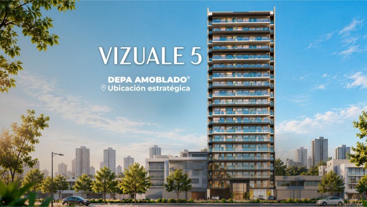 Fachada principal del proyecto Vizuale 5 en Lince