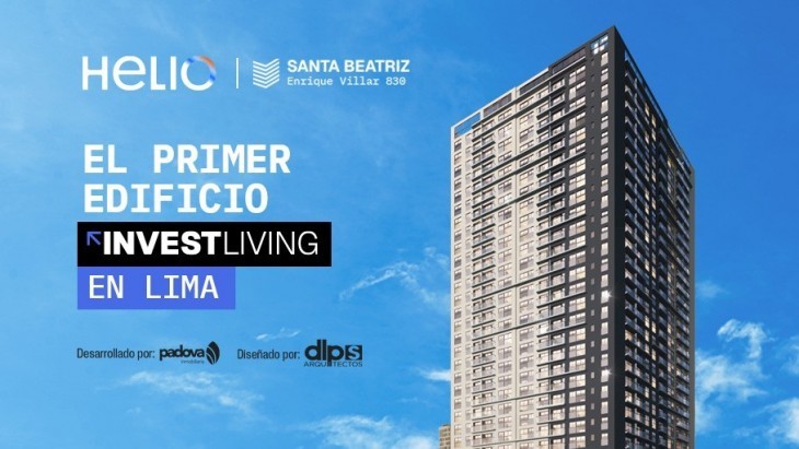 Fachada principal del proyecto HELIO SANTA BEATRIZ en Cercado De Lima