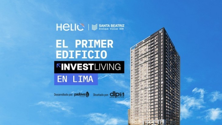 Fachada principal del proyecto HELIO SANTA BEATRIZ en Cercado De Lima