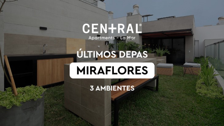 Fachada principal del proyecto Central - Apartments La Mar en Miraflores