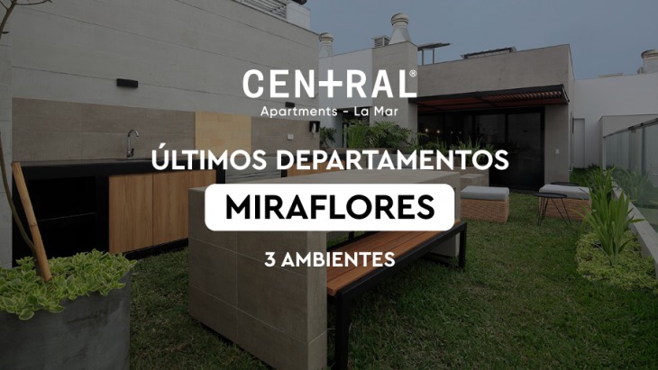 Fachada principal del proyecto Central - Apartments La Mar en Miraflores