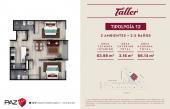 Plano del modelo 12B del proyecto Taller en Miraflores