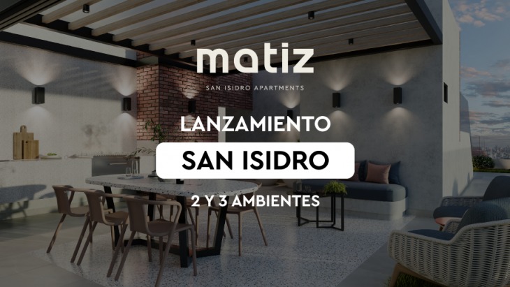 Fachada principal del proyecto Matiz en San Isidro