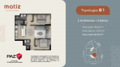 Plano del modelo B1 del proyecto Matiz en San Isidro