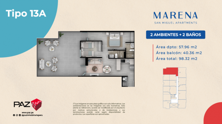 Plano del modelo 13A del proyecto Marena en San Miguel