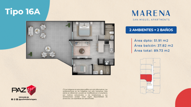 Plano del modelo 16A del proyecto Marena en San Miguel