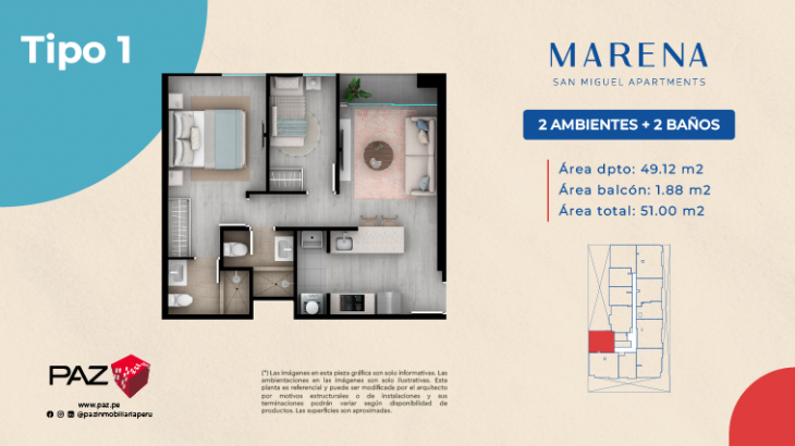 Plano del modelo 1 del proyecto Marena en San Miguel