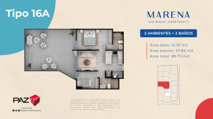 Plano del modelo 16A del proyecto Marena en San Miguel