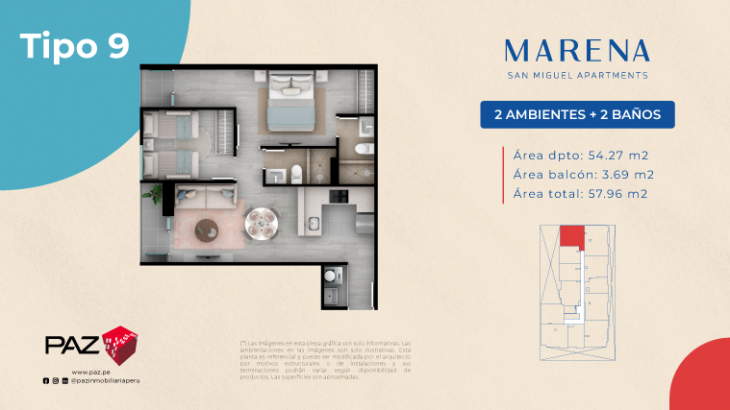 Plano del modelo 9 del proyecto Marena en San Miguel