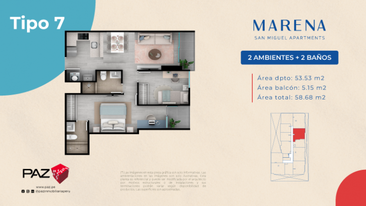 Plano del modelo 7 del proyecto Marena en San Miguel