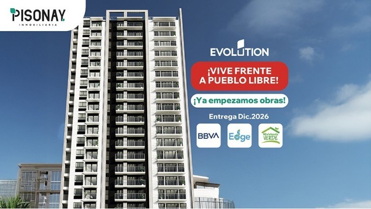 Fachada principal del proyecto EVOLUTION en Cercado De Lima