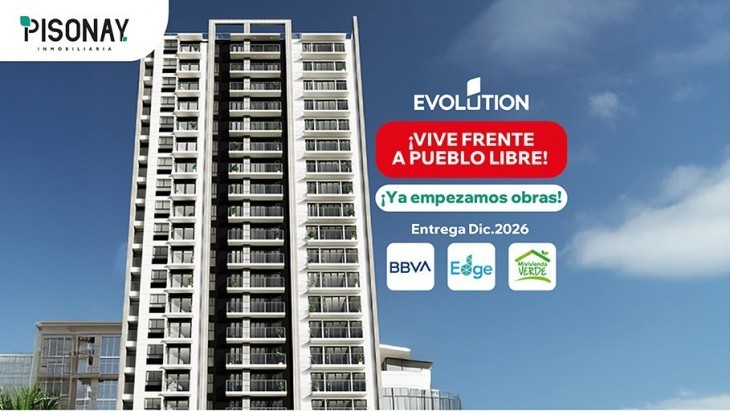 Fachada principal del proyecto EVOLUTION en Cercado De Lima