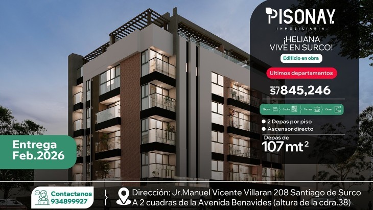 Departamentos en Santiago De Surco