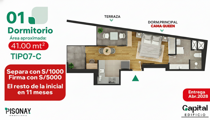 Plano del modelo 7 del proyecto CAPITAL en La Victoria