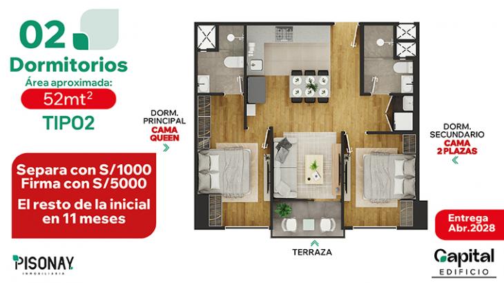 Plano del modelo 2 del proyecto CAPITAL en La Victoria