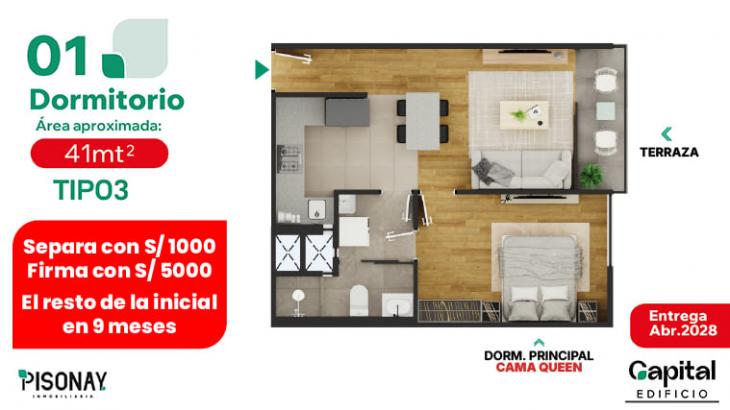 Plano del modelo 3 del proyecto CAPITAL en La Victoria