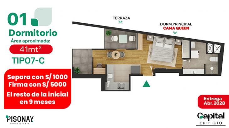 Plano del modelo 7 del proyecto CAPITAL en La Victoria